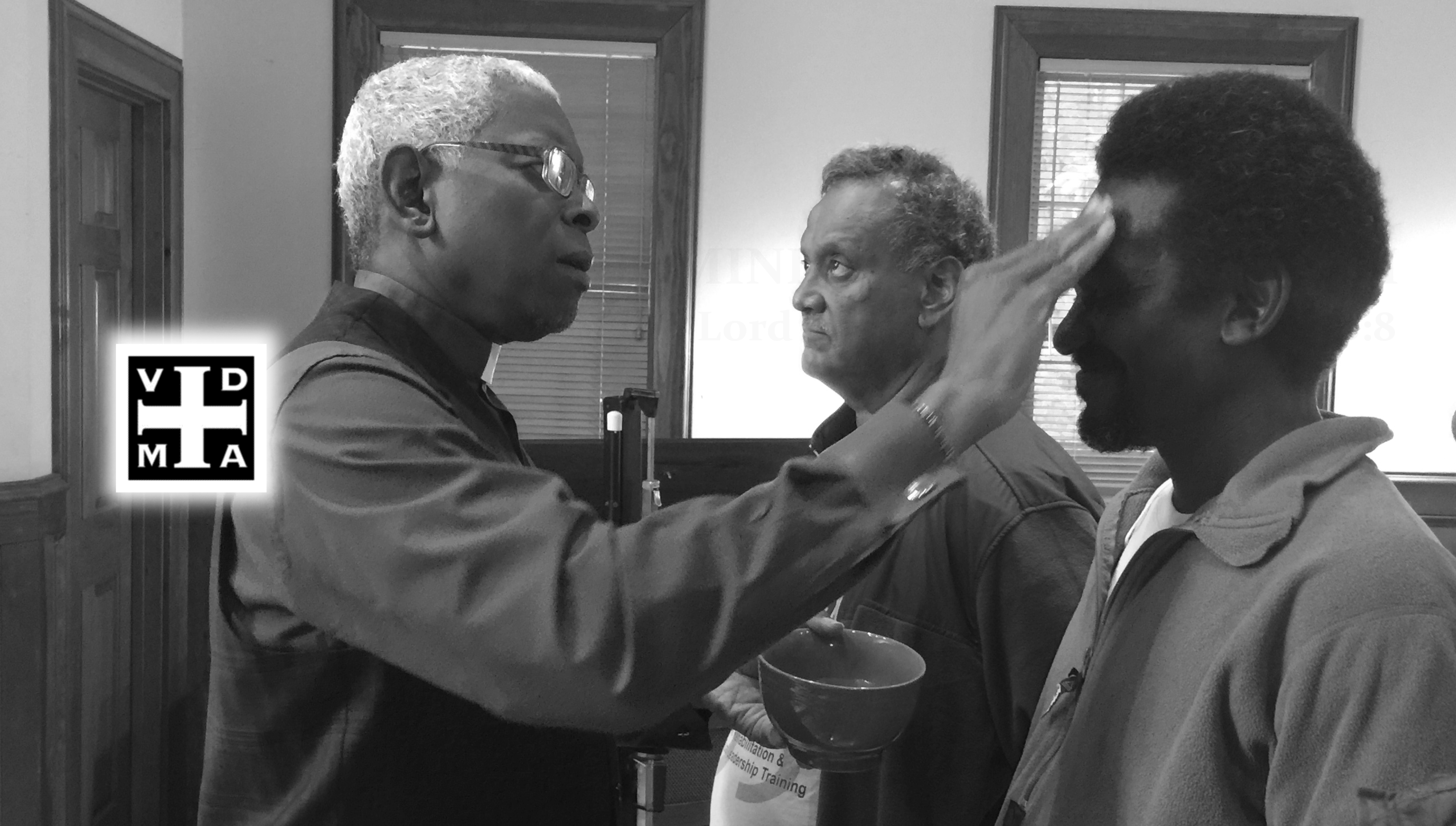 Pastor Belton at Stepping STone Pic for Kairos Network black and white