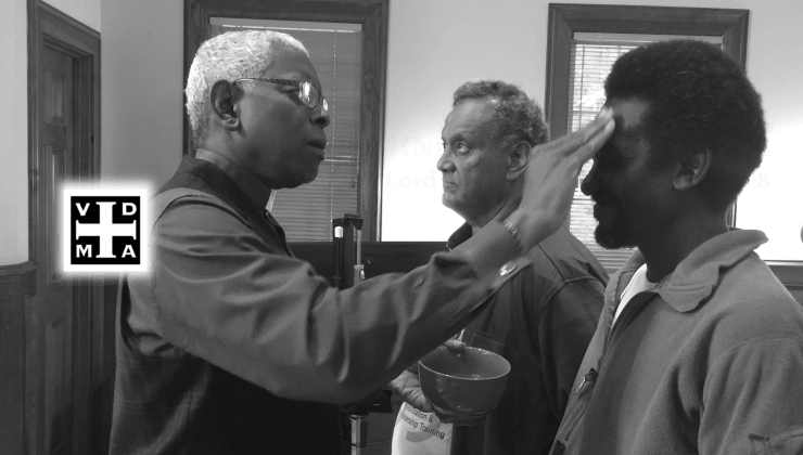 Pastor Belton at Stepping STone Pic for Kairos Network black and white